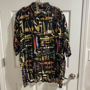 Kahala John Severson Hawaiian Shirt Rayon Surfboards Mens XXL